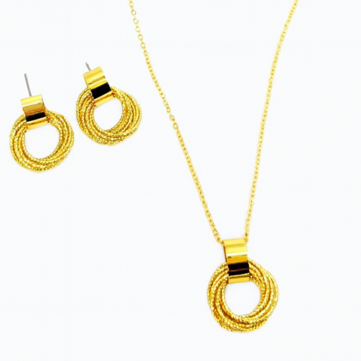 18k Diva Glow Necklace & Earrings Set