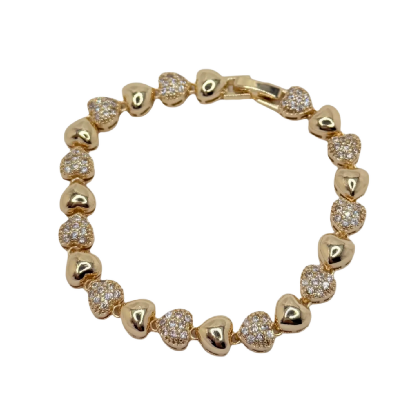Heart Glow Bracelet 18k Gold Plated
