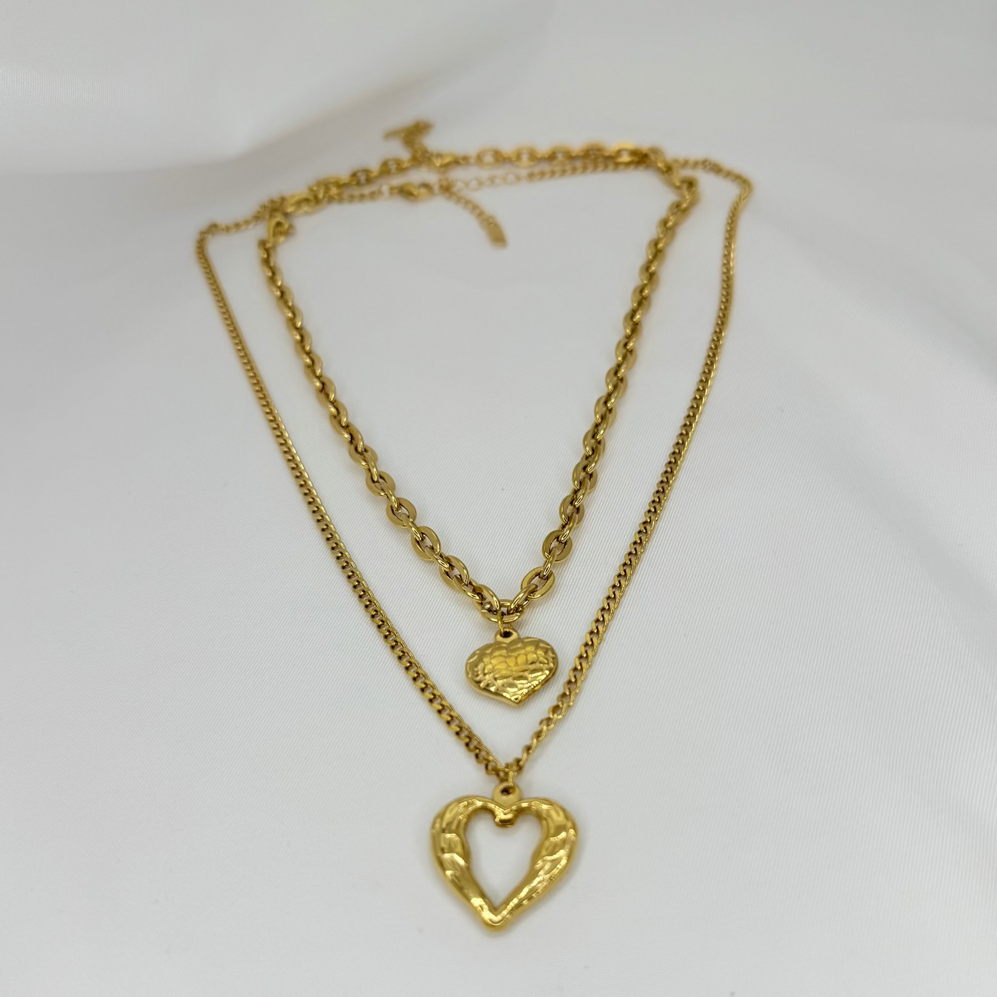 18k Heavenly Hearts Set Necklaces