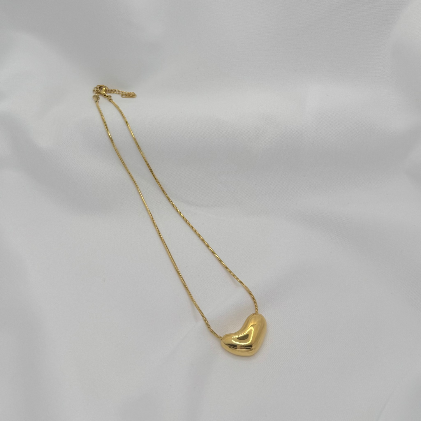 18k Gold Plated Melted Heart Necklace