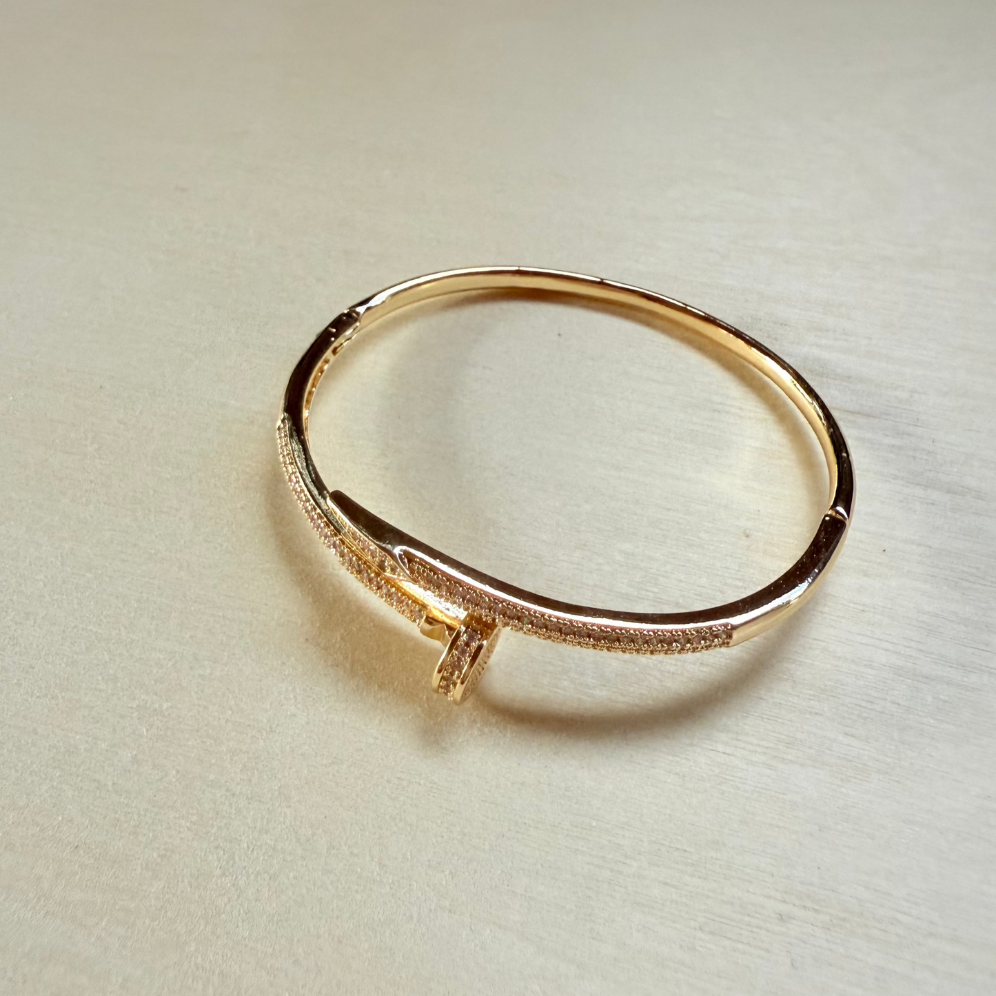 18k Luxe Nail Cuff Bracelet