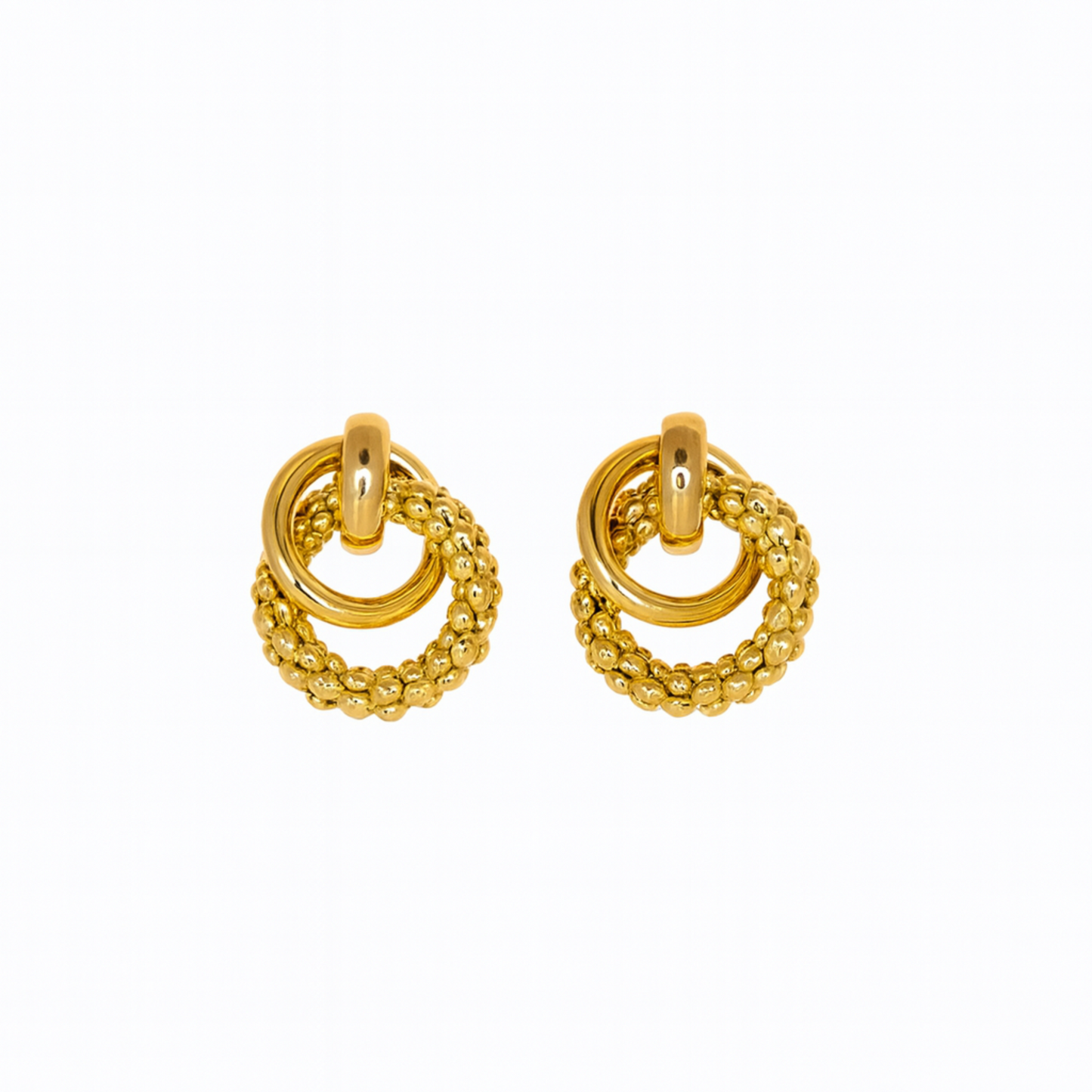18k Eternal Knot Chunky Earrings