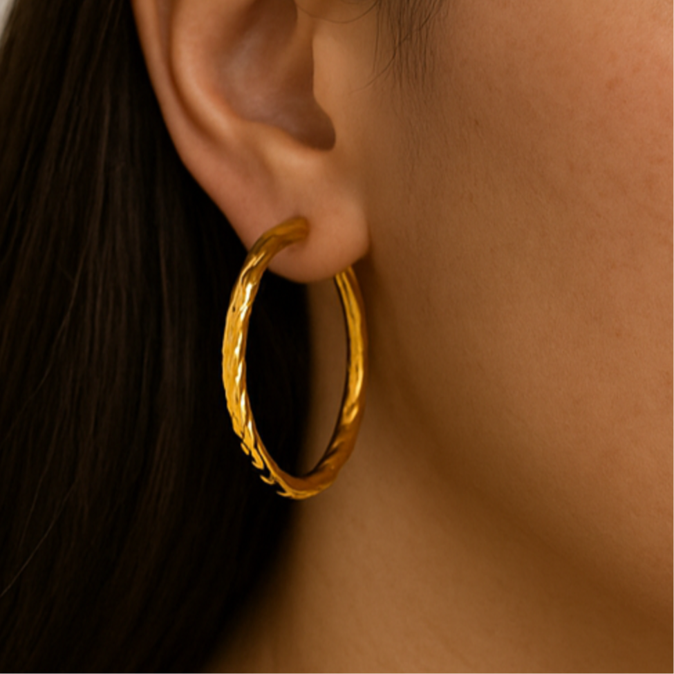 Twisted Love Hoops Earrings