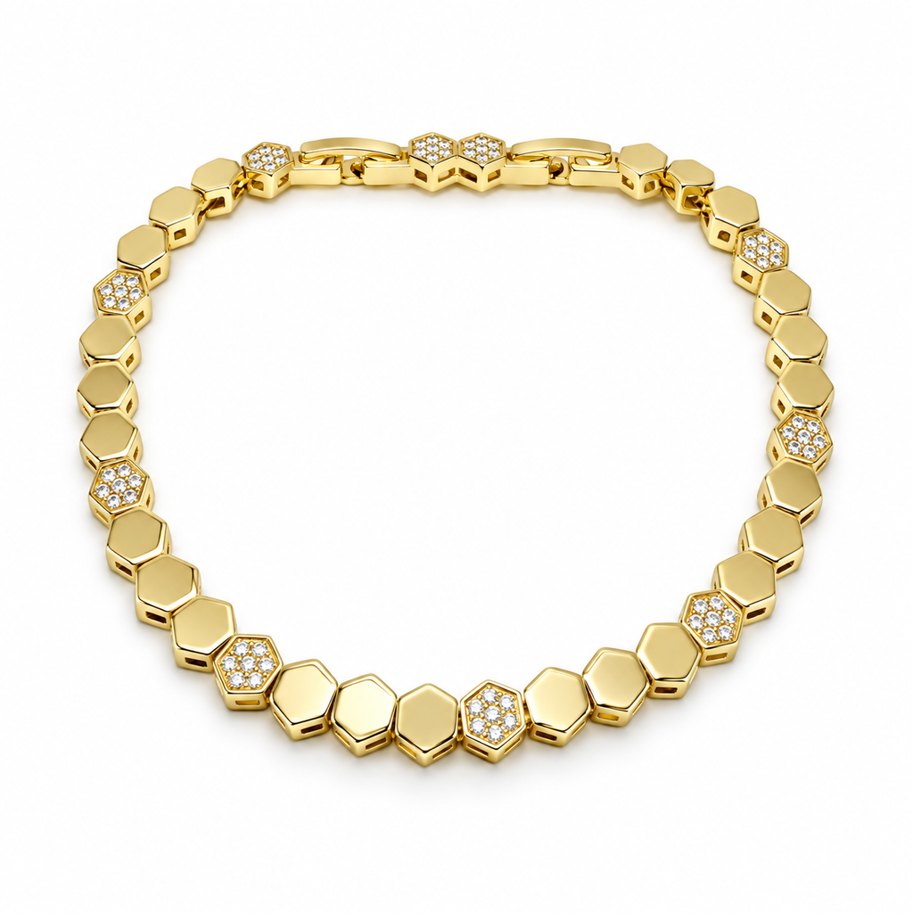 Hexagon Link Bracelet