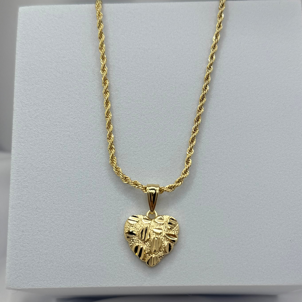 Nugget Heart Necklace