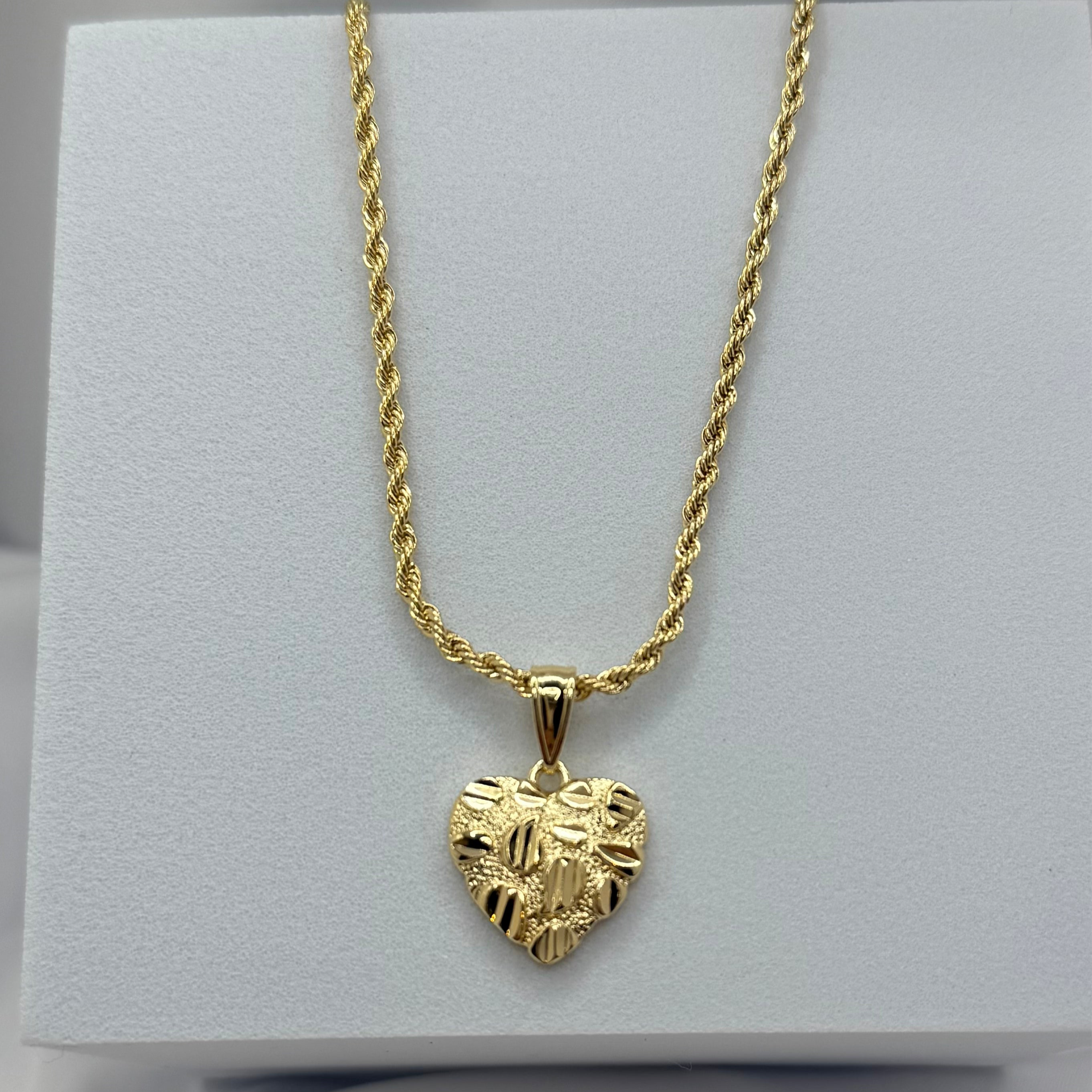 Nugget Heart Necklace