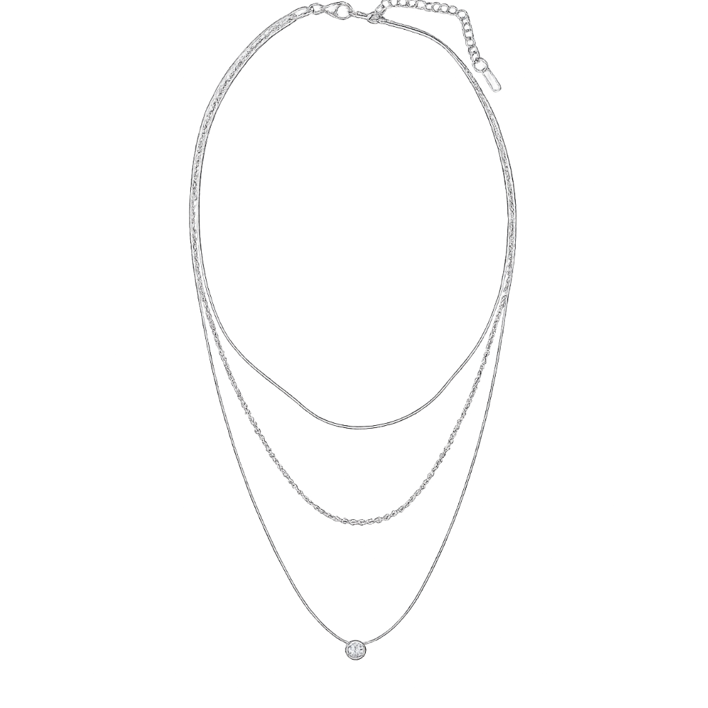 Stainless steel 3 in 1 necklace