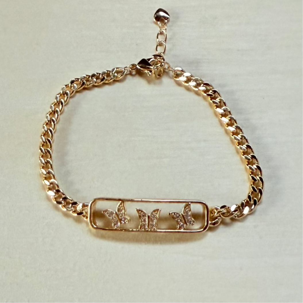 Butterfly  Bracelet 18k Gold - Plated