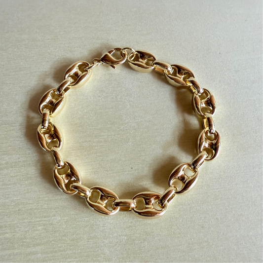 Porto Links Bracelet 18k Gold