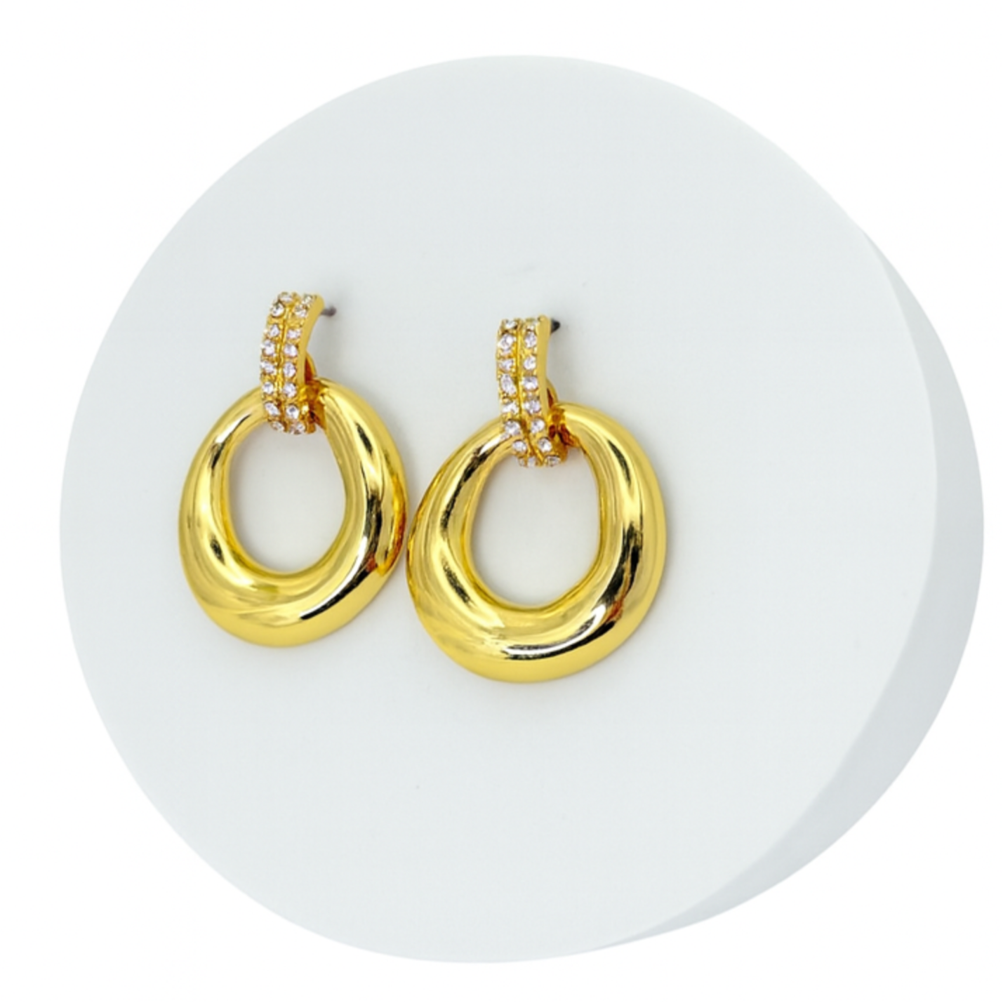 18k Eternal Glow Hoop Drops Earrings