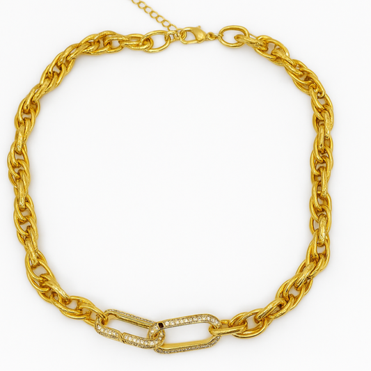 18 Vintage Linked Elegance Necklace