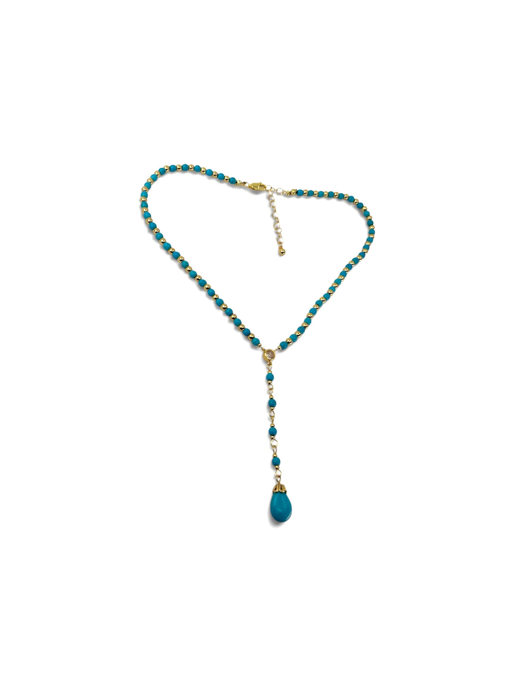 Catalina Lariat Turquoise Necklace