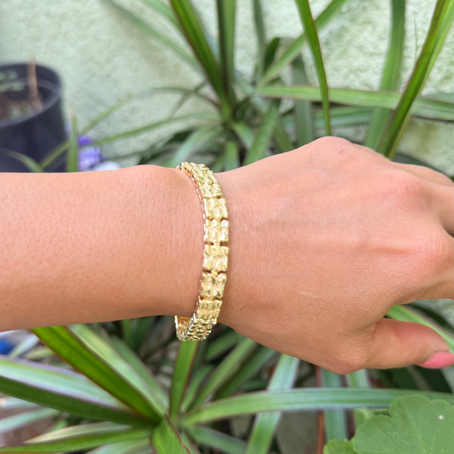 The Orion Nugget Bracelet 18k Gold Plated