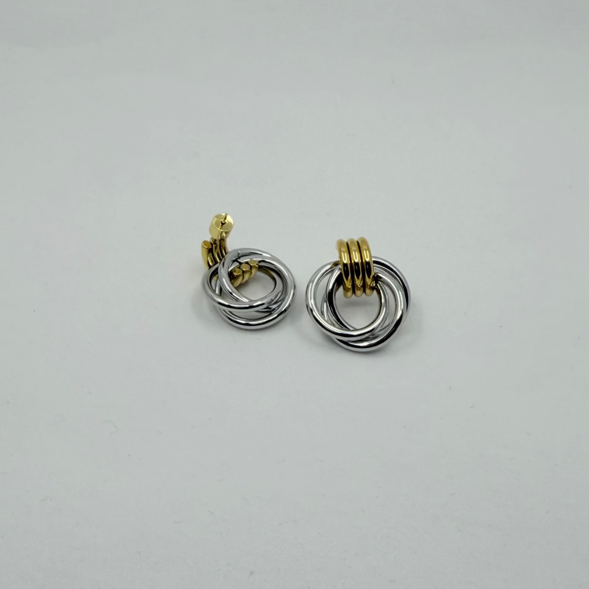 18k Stainless Steel Knot Earrings