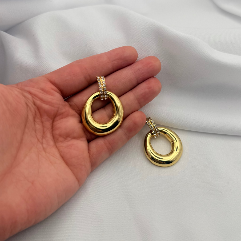 Eternal Oval Drops Earrings