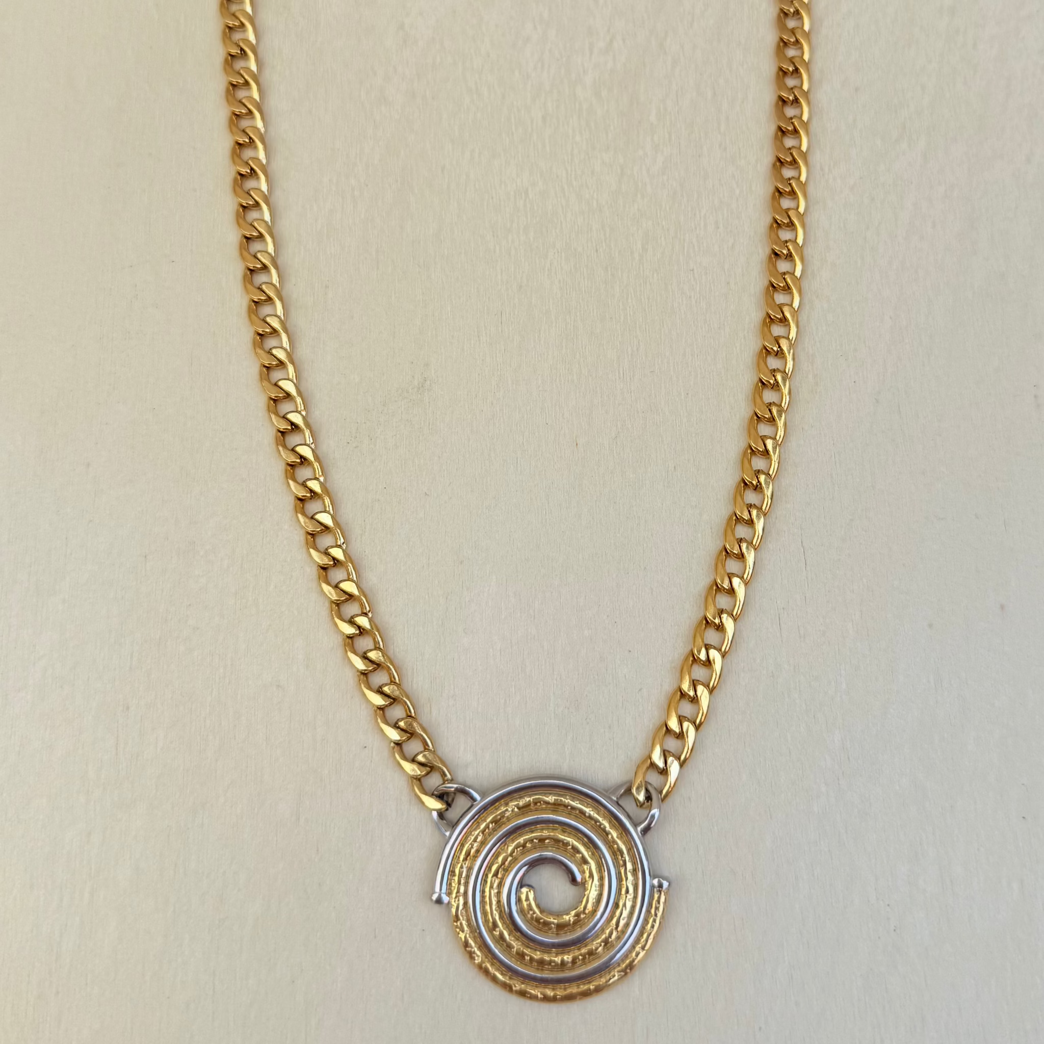 Eternal Coil Mix-Metal Necklace