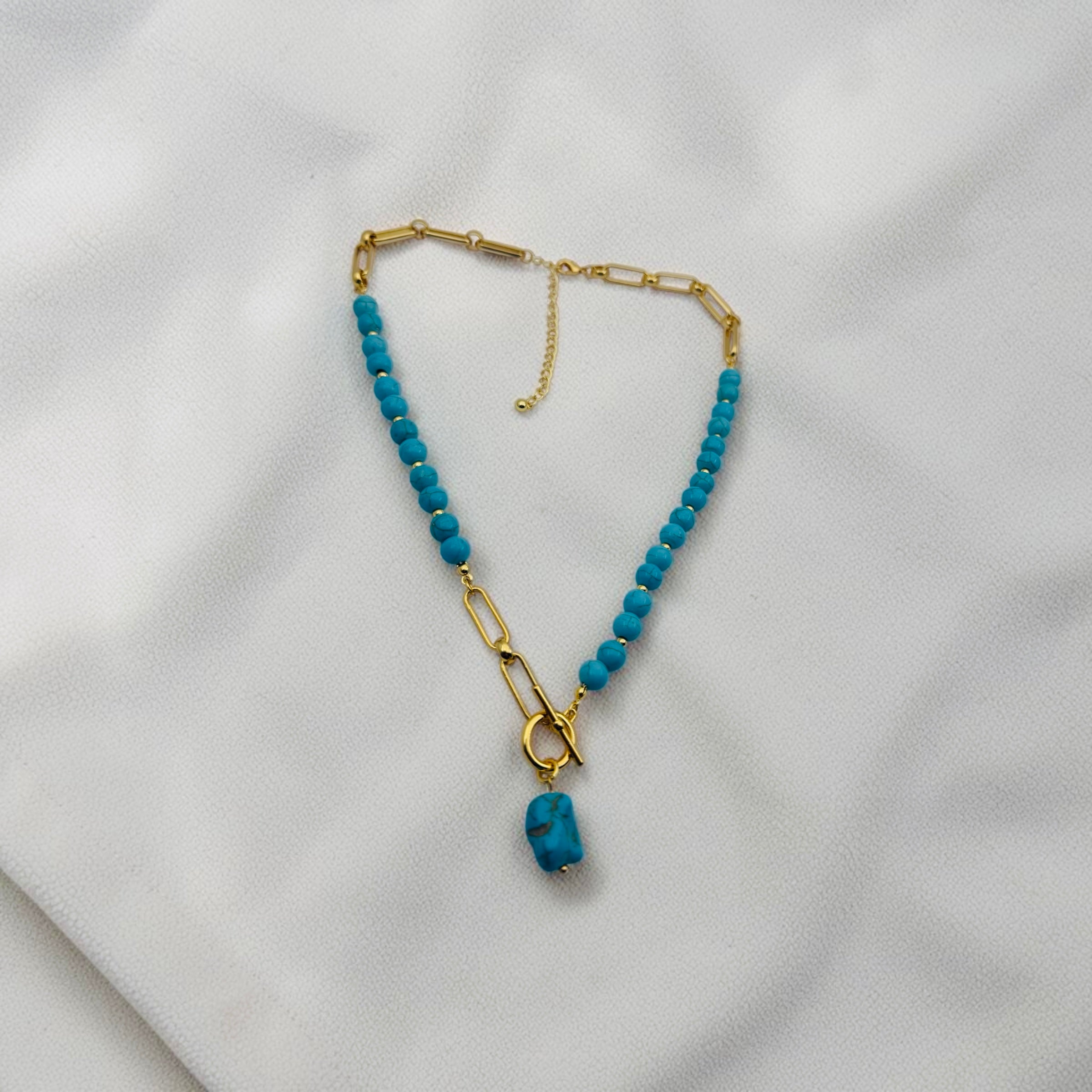 Beaded Turquoise Necklace