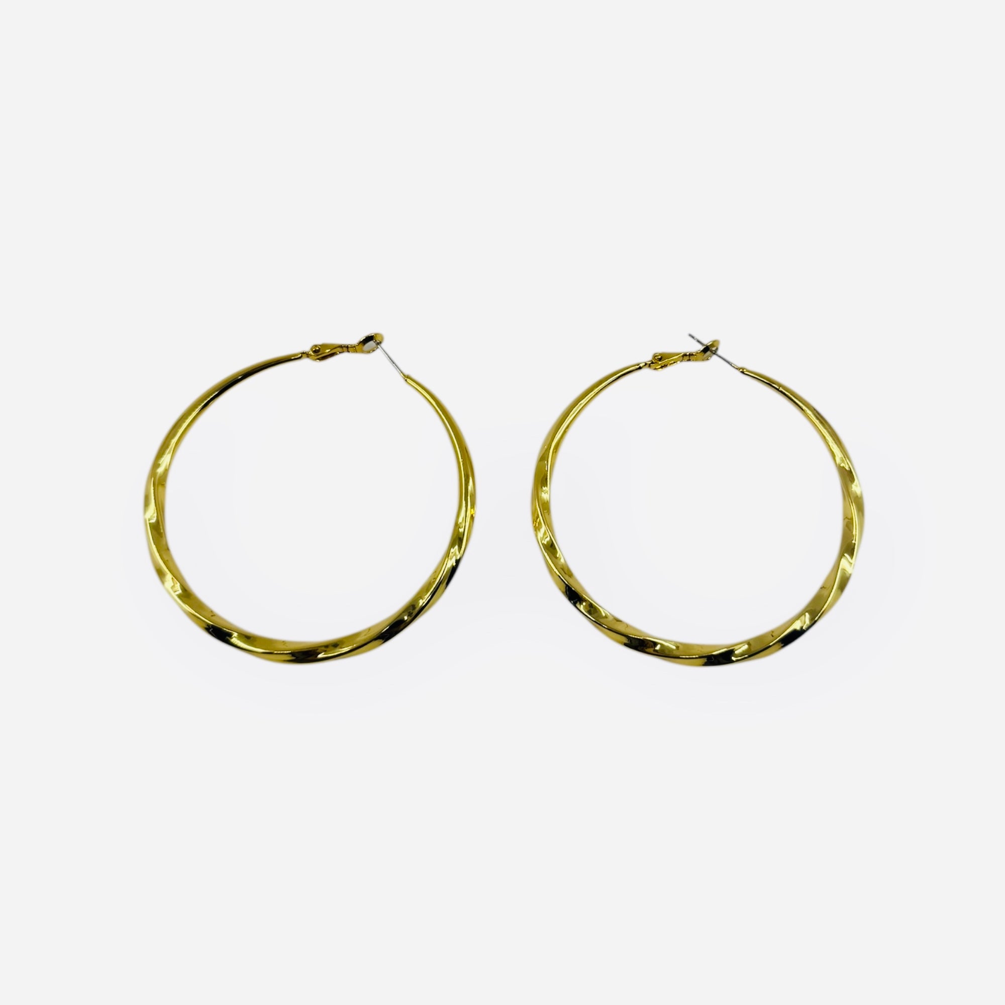Honey Twist Hoops Earrings