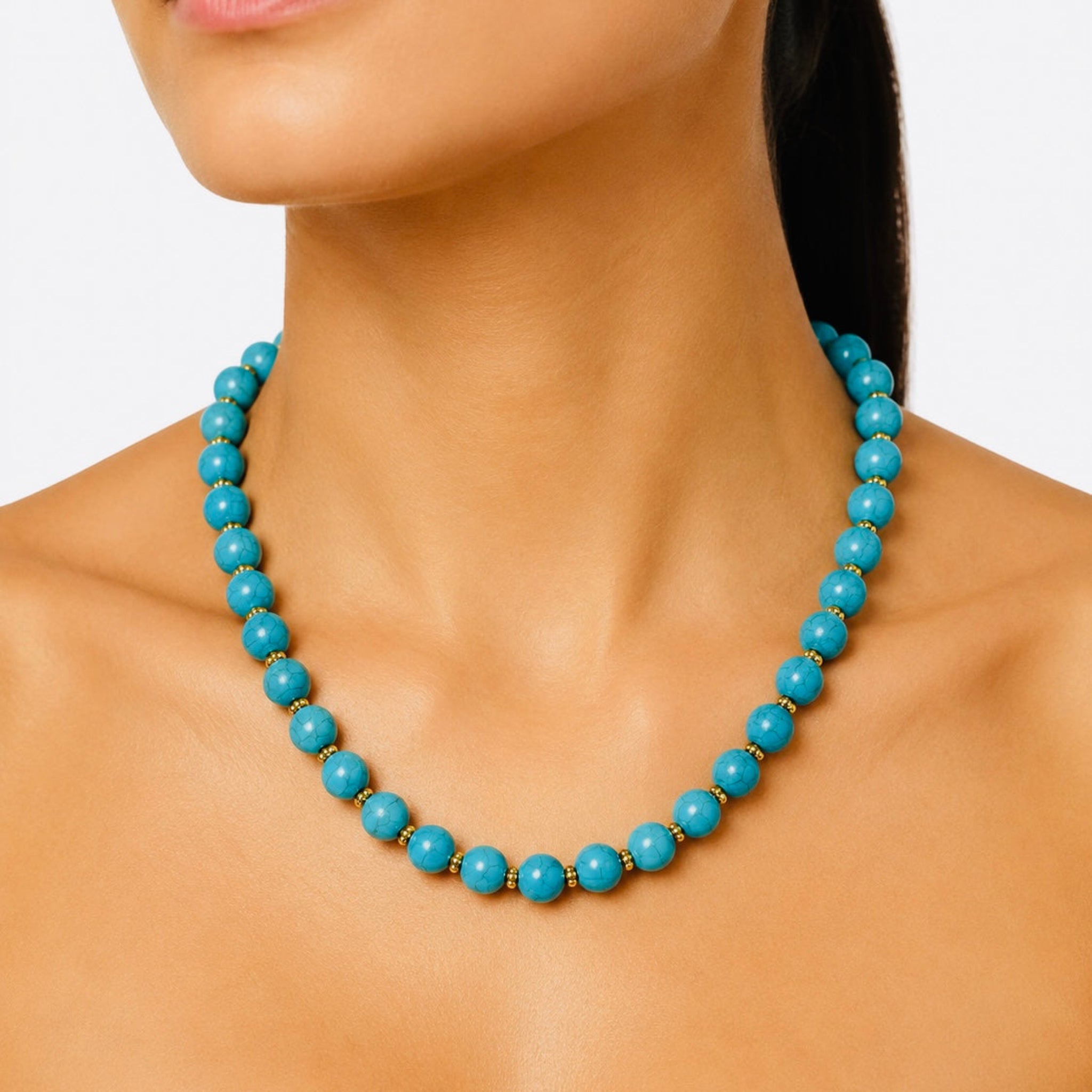 Turquoise Beaded Necklace