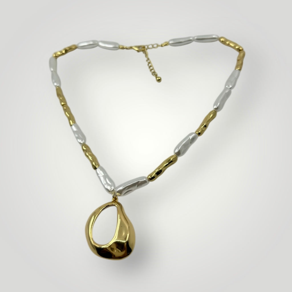Liquid Metal Pendant Necklace