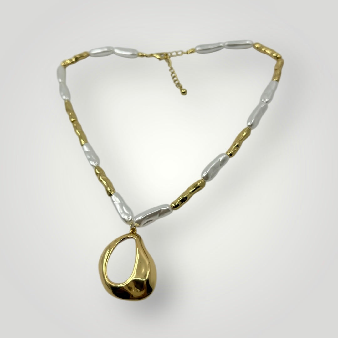 Liquid Metal Pendant Necklace