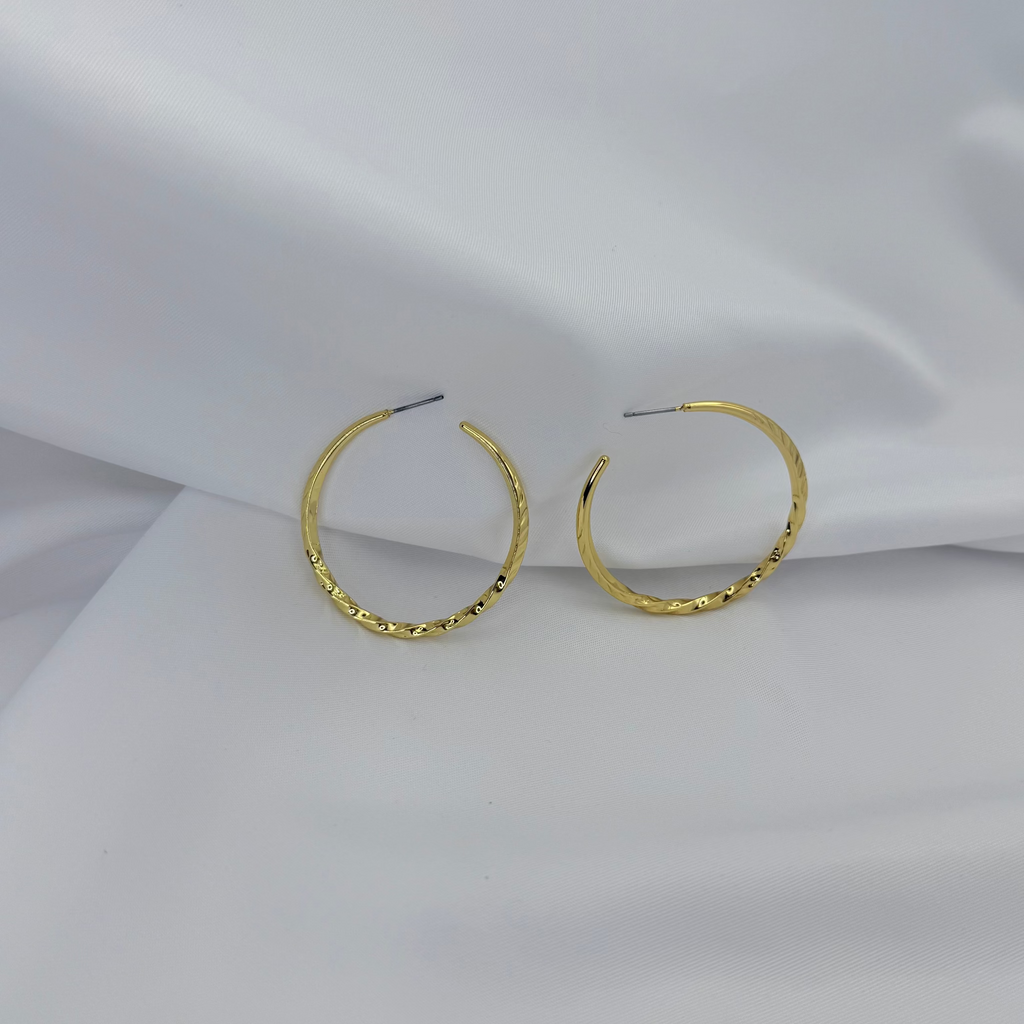 Twisted Love Hoops Earrings