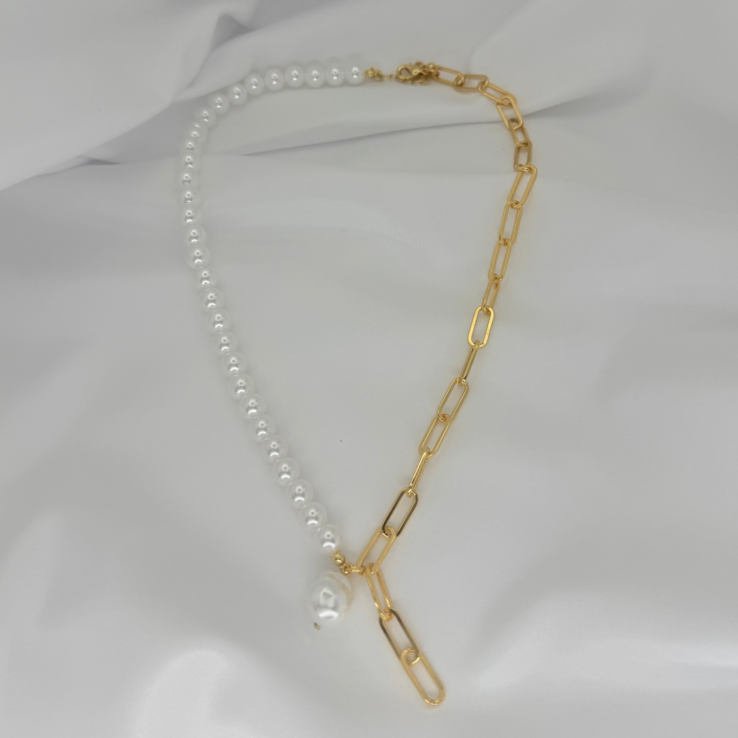 18k Golden Harmony Baroque Necklace
