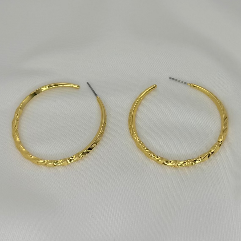 Twisted Love Hoops Earrings