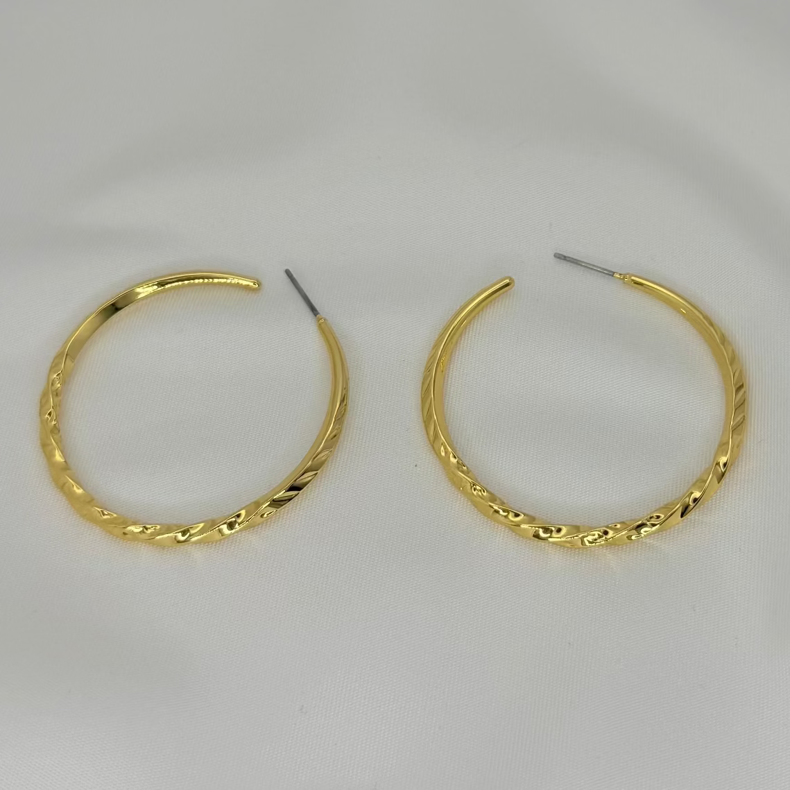 Twisted Love Hoops Earrings