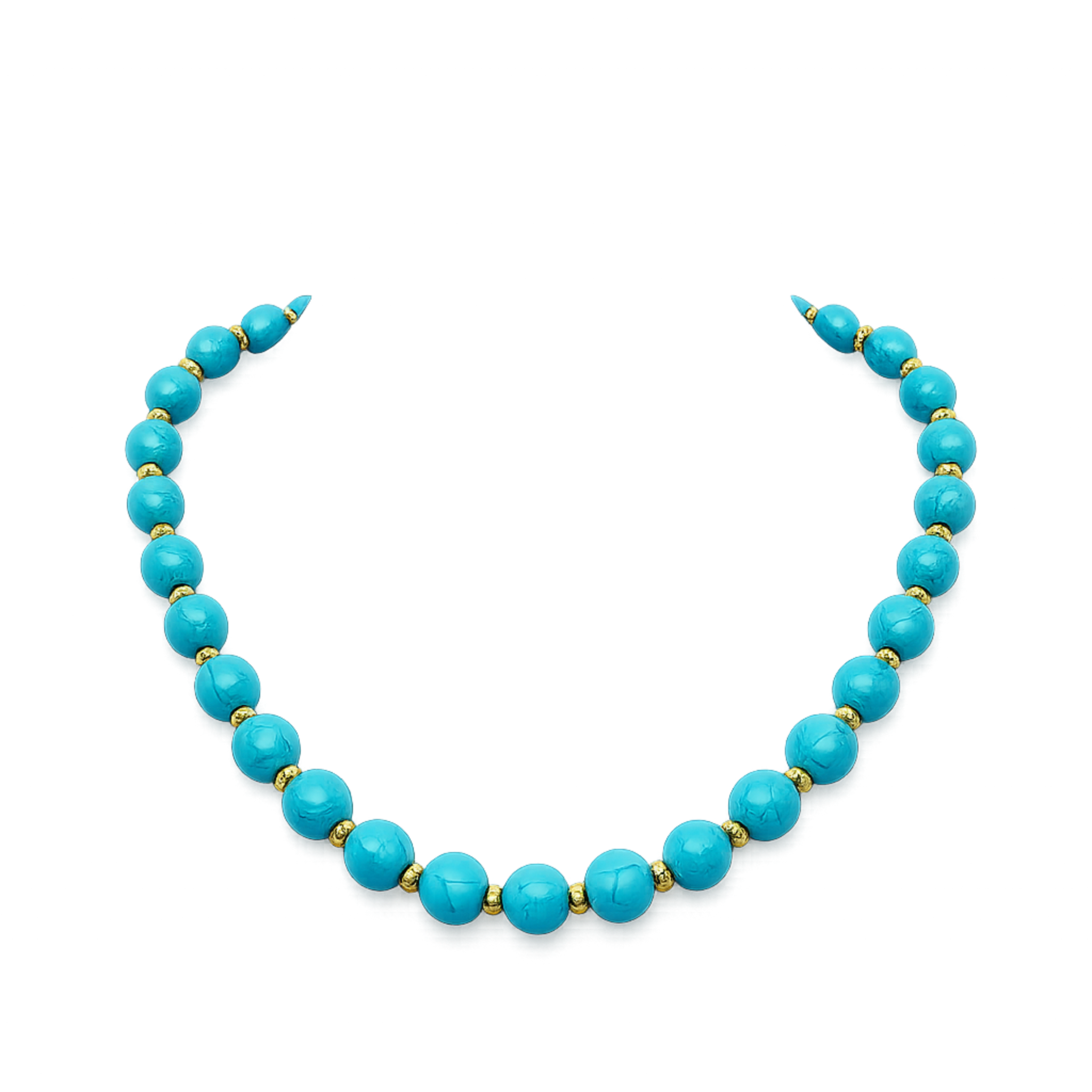 18K Gold Plated Turquoise Necklace