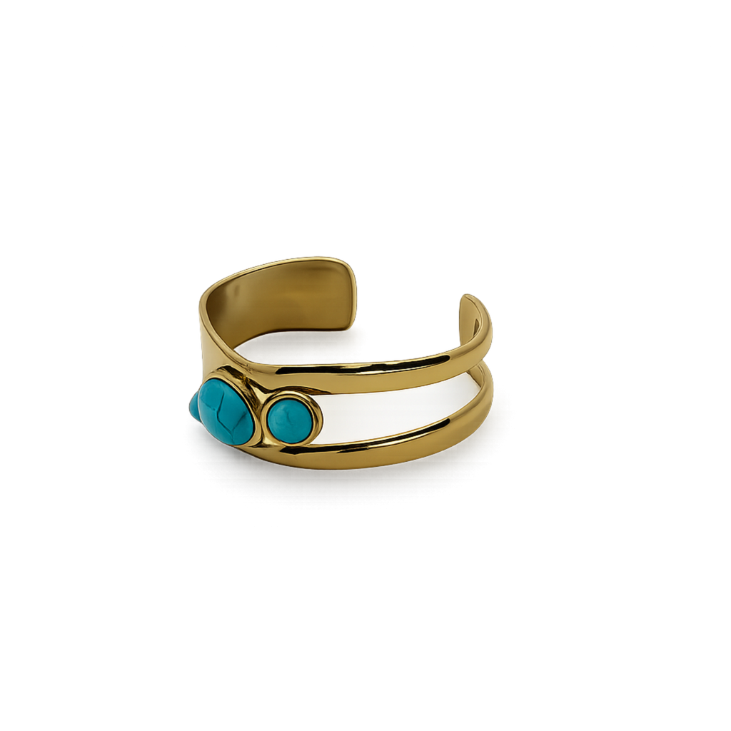 18K Gold Plated Stainless Steel Cuff for Women