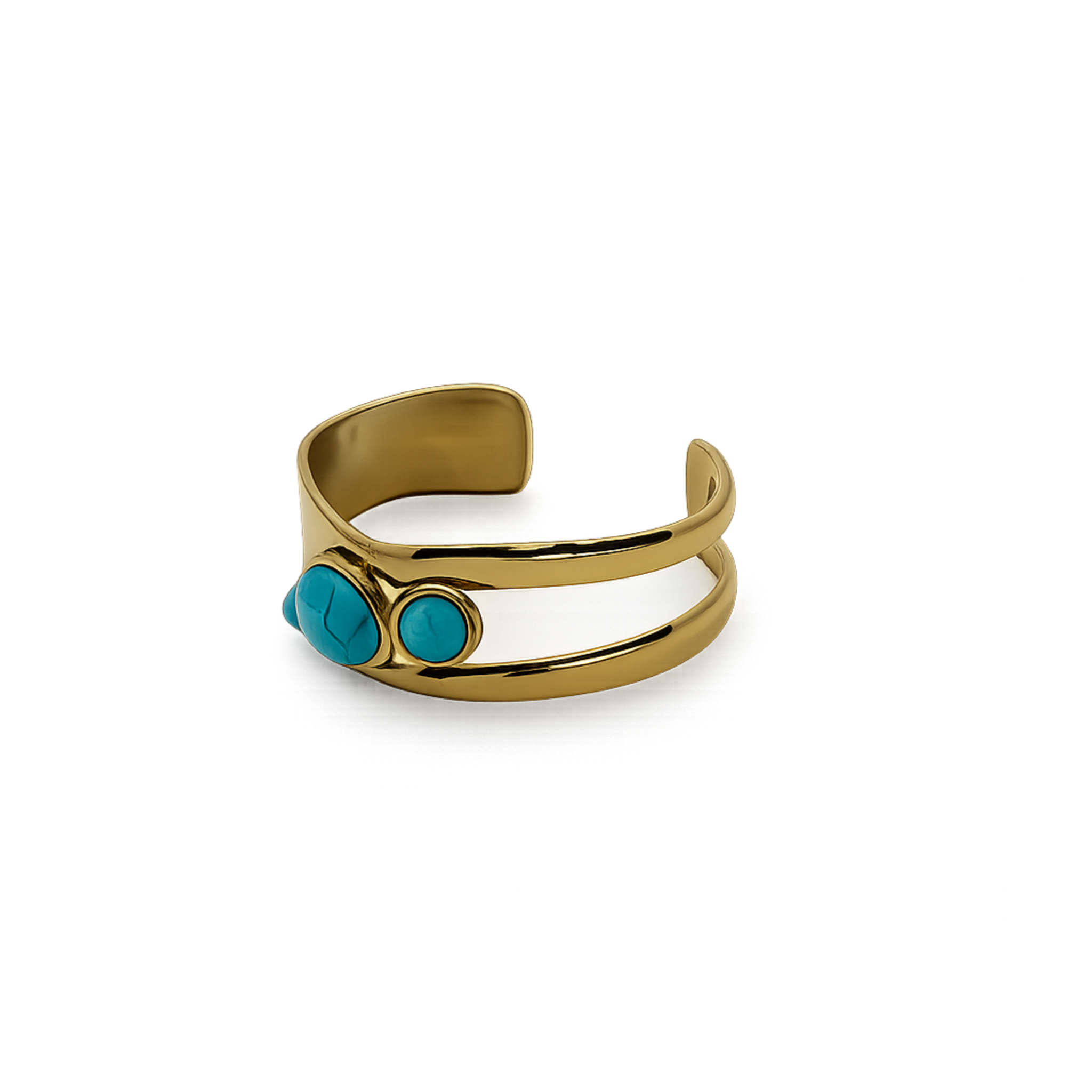 18K Gold Plated Stainless Steel Cuff for Women