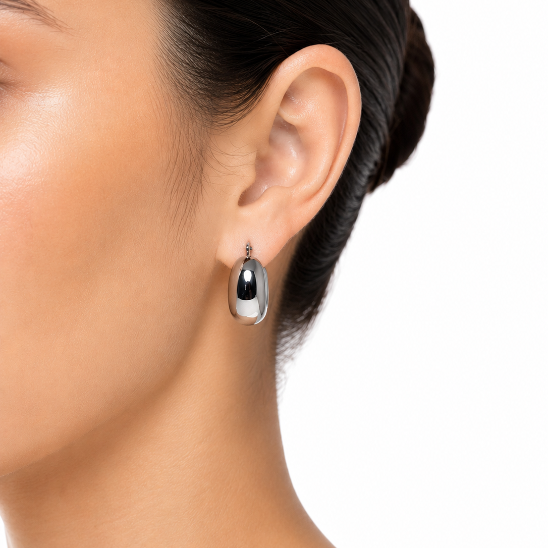 Stainless Steel Hoop Earrings