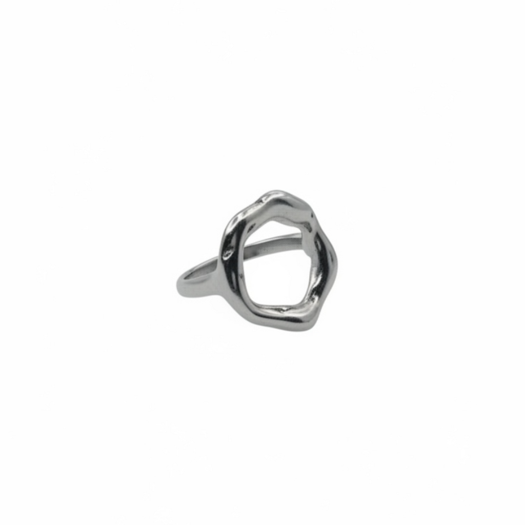 Molten Circle Ring For Women