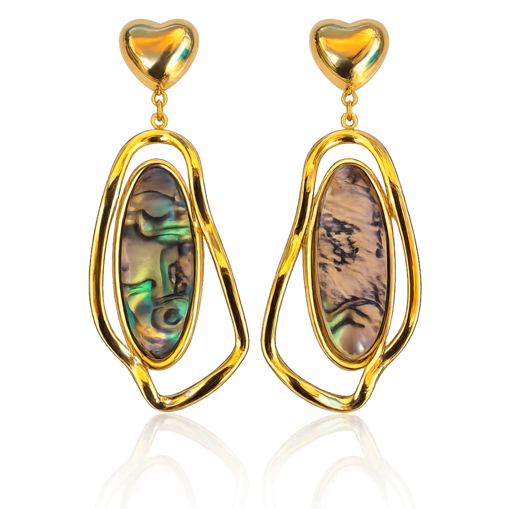 18K Gold Plated Abalone Shell