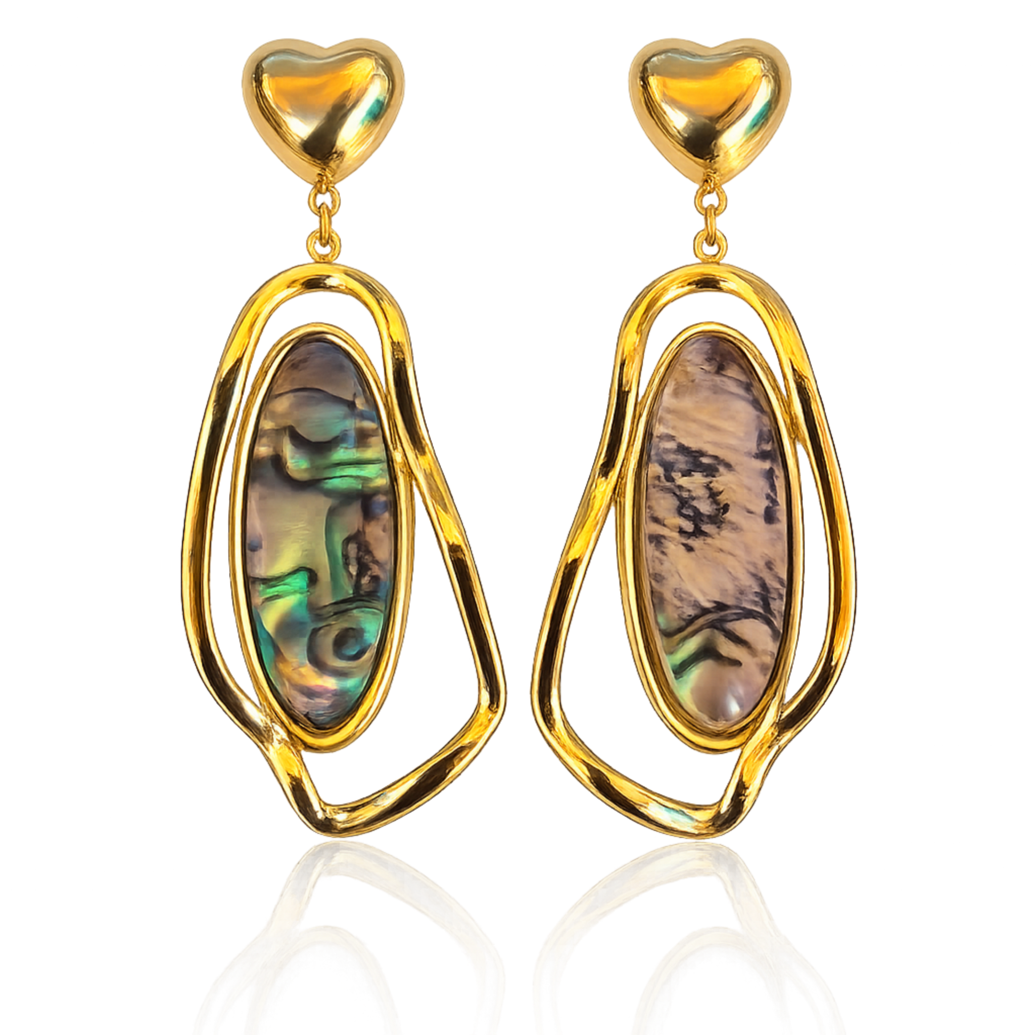 18K Gold Plated Abalone Shell