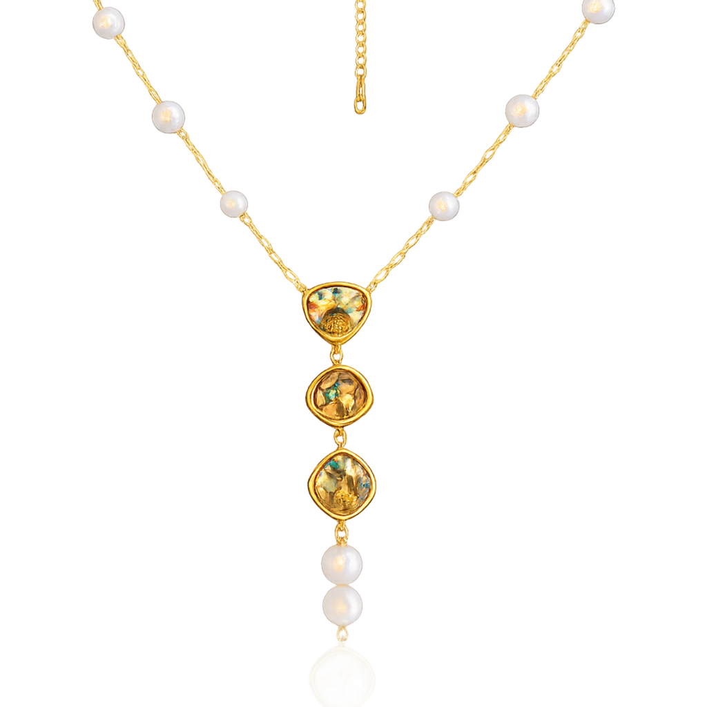 18K Gold Plated Lariat Necklace