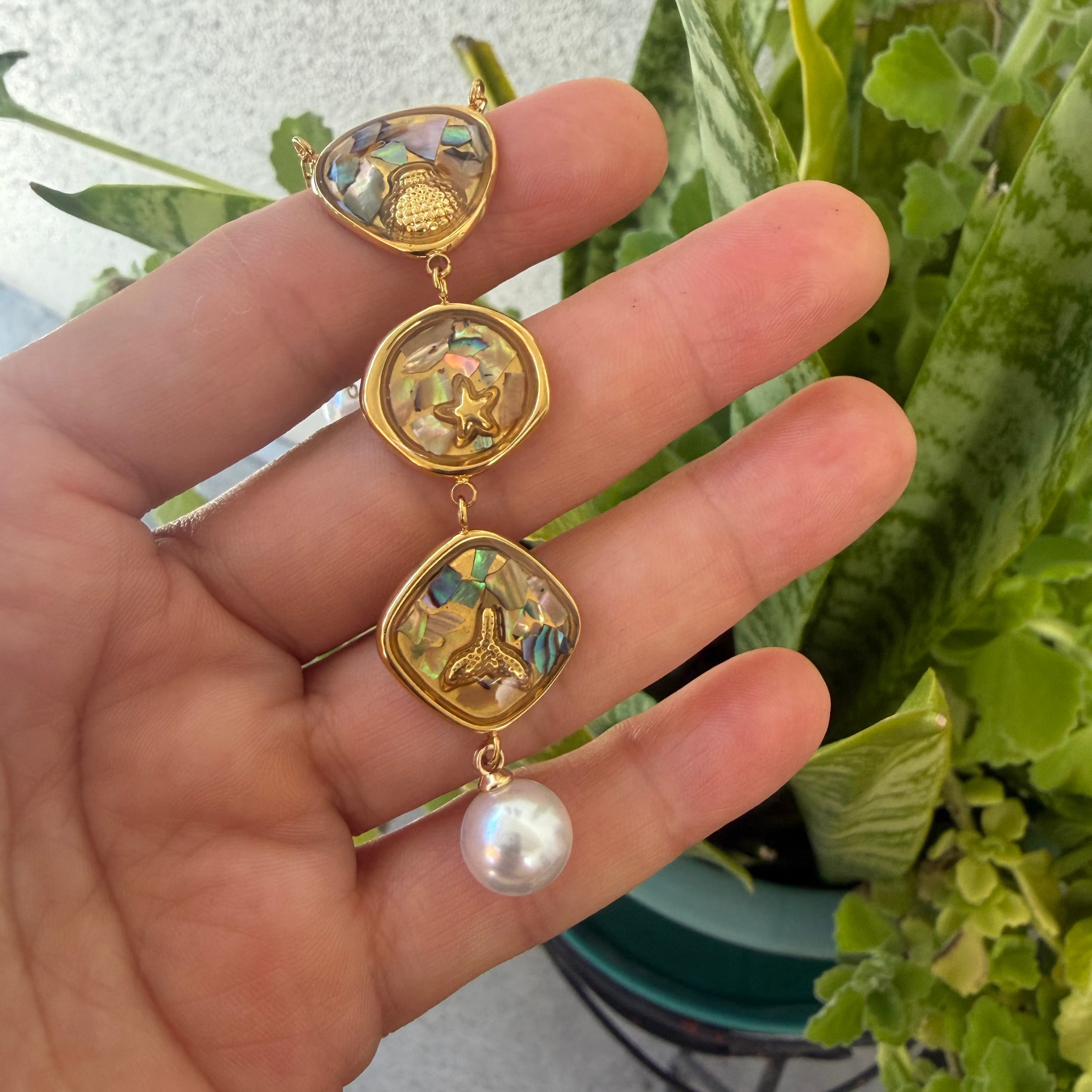 18K Gold Plated Pearl Necklace