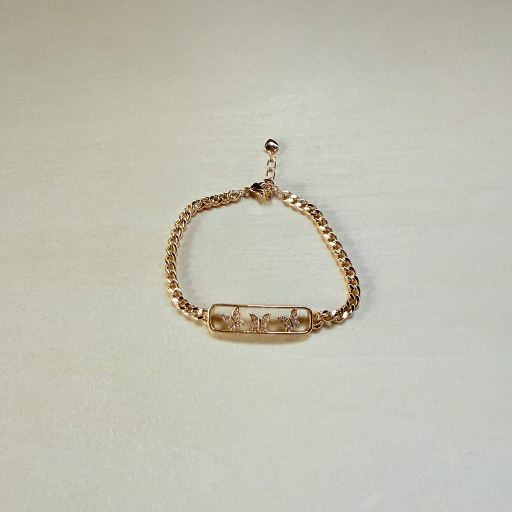 Butterfly  Bracelet 18k Gold - Plated