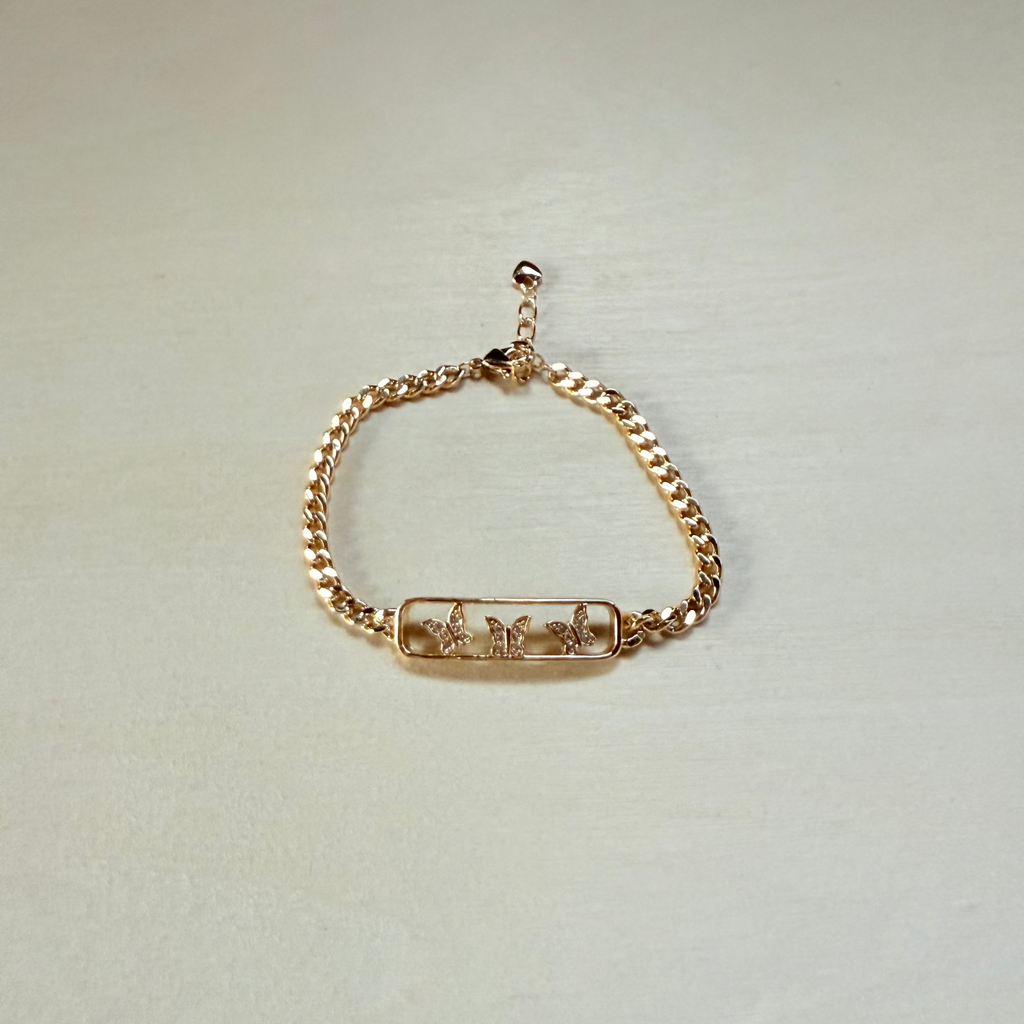 Butterfly  Bracelet 18k Gold - Plated