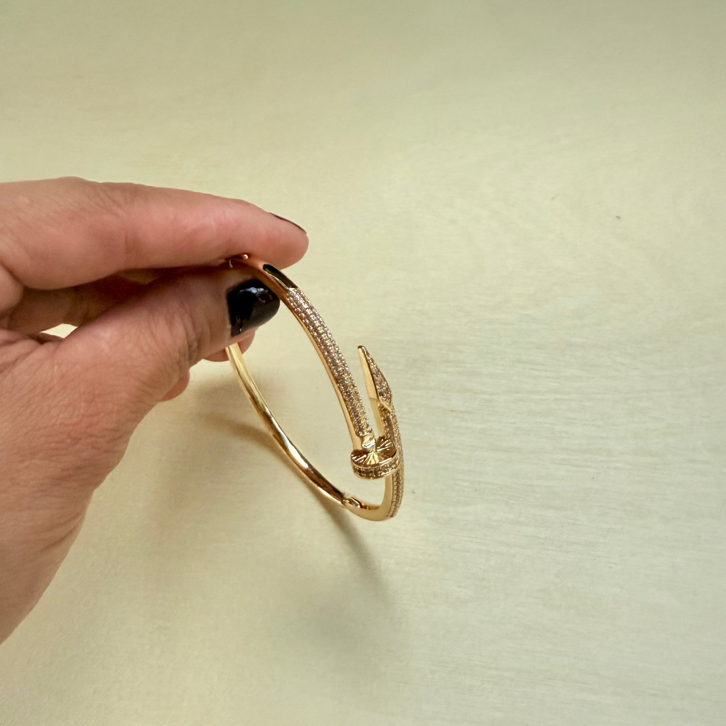 18k Luxe Nail Cuff Bracelet