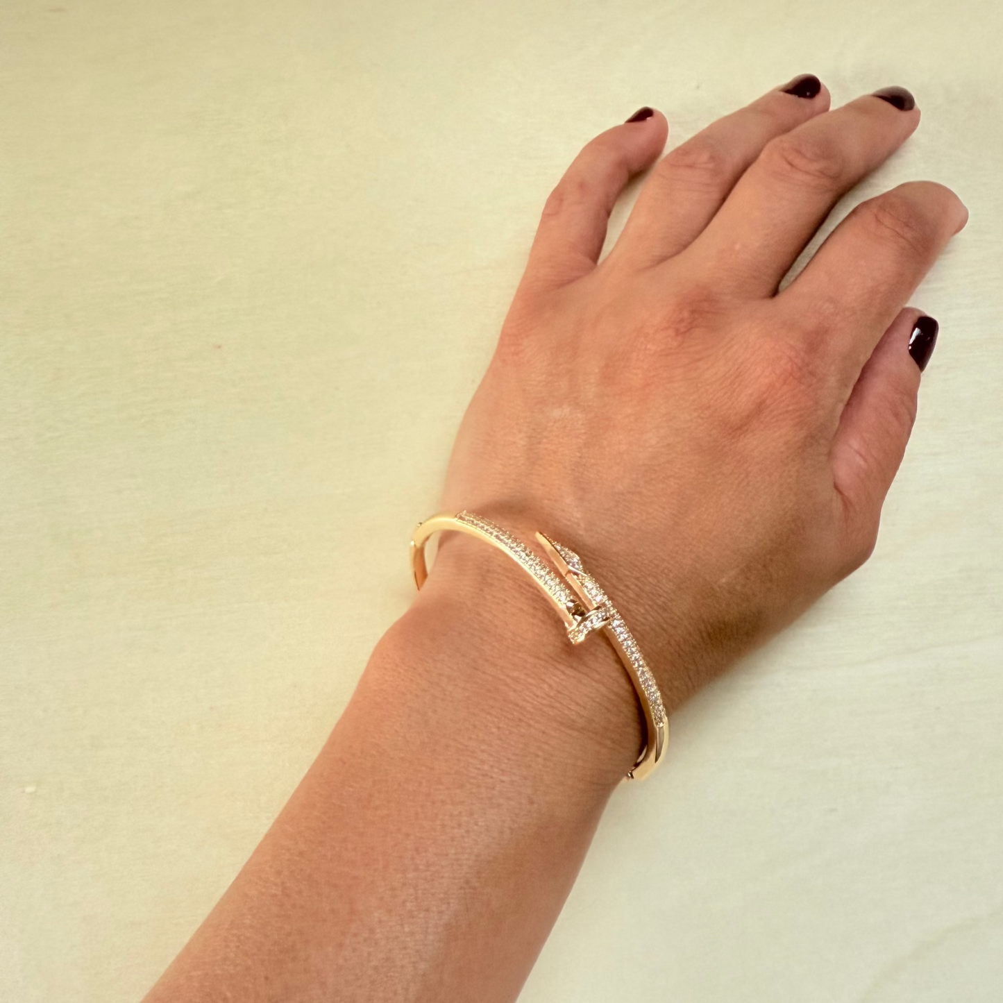 18k Luxe Nail Cuff Bracelet