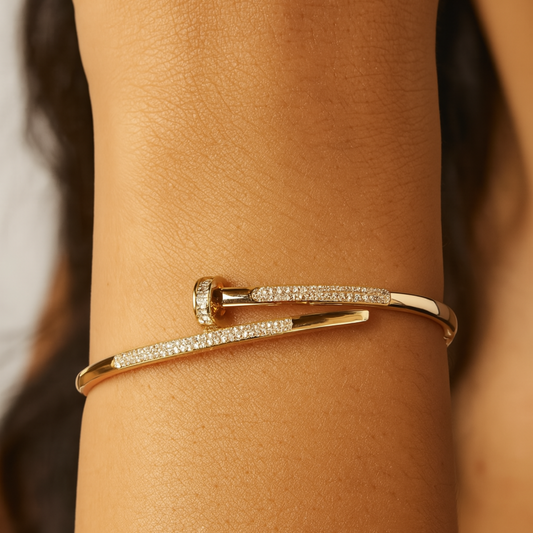 18k Luxe Nail Cuff Bracelet