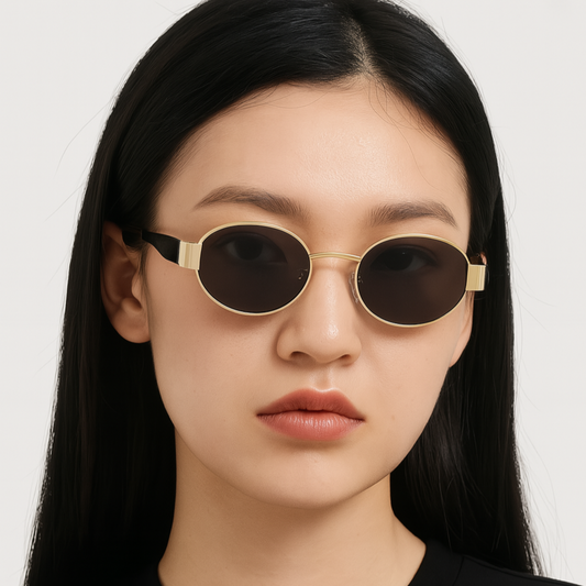 Boho Bloom Oval Metal Shades