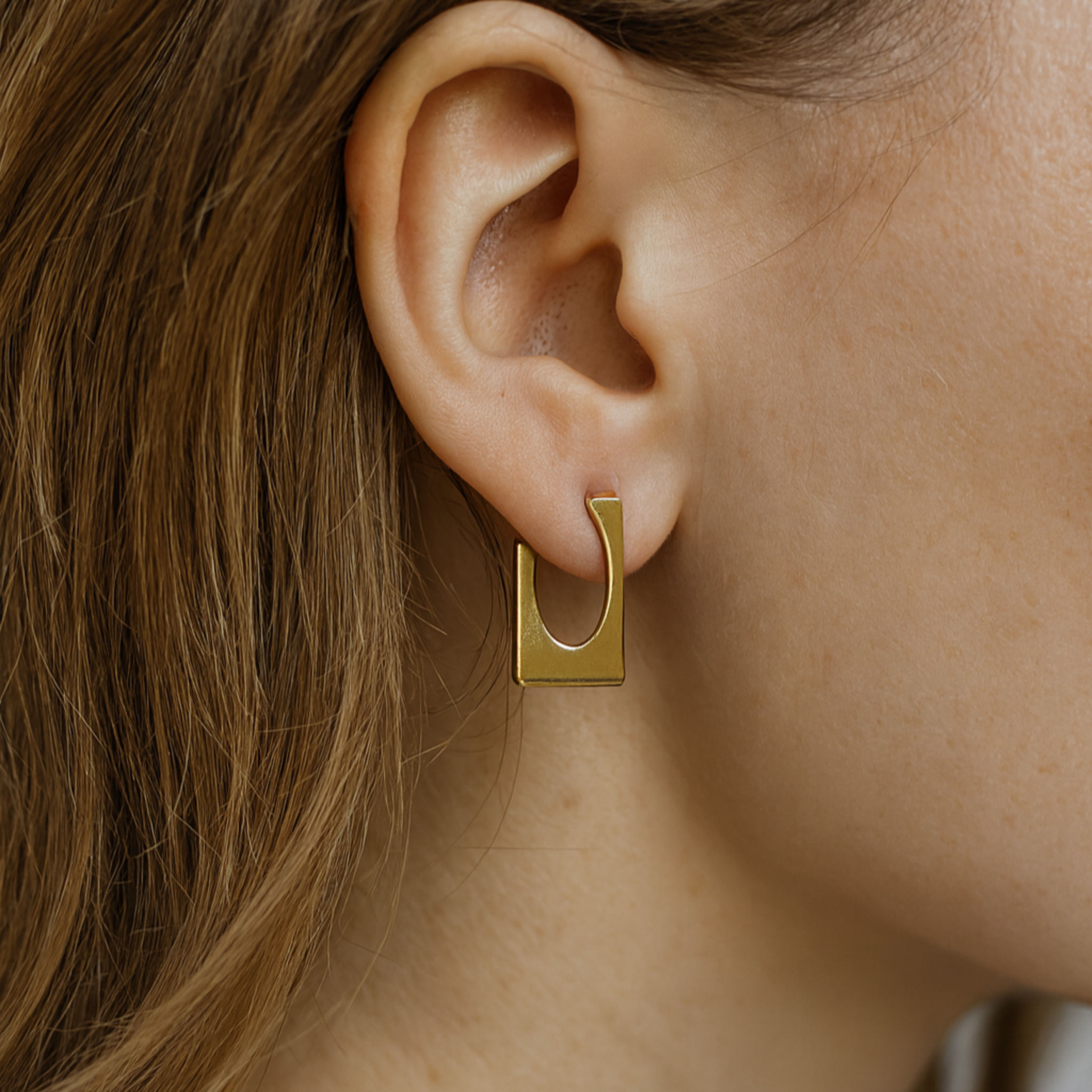 Geometric Square Earrings