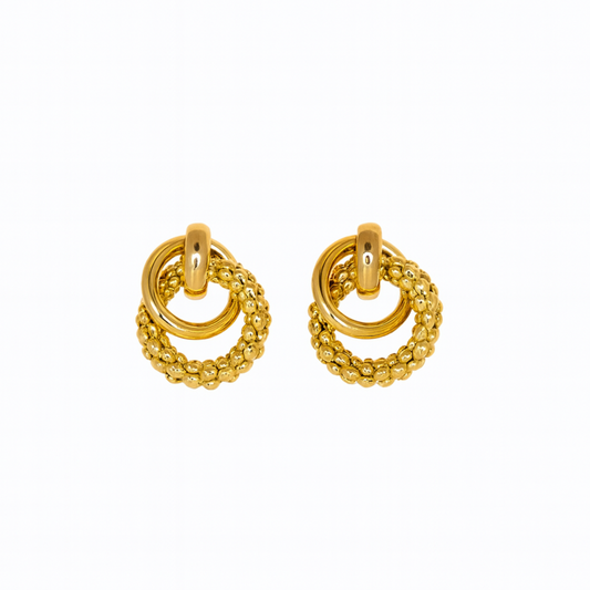 18k Eternal Knot Chunky Earrings