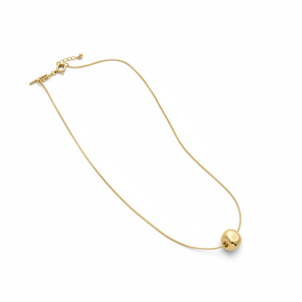 Pebble Snake Chain Necklace