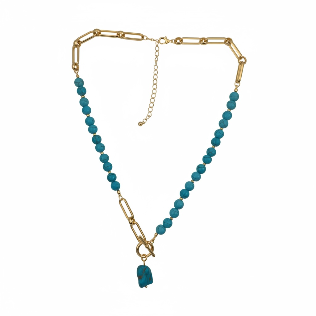 Beaded Turquoise Necklace