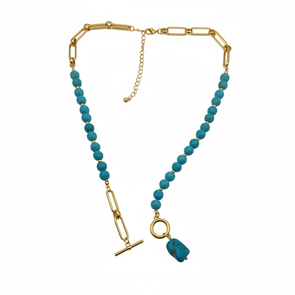 Beaded Turquoise Necklace