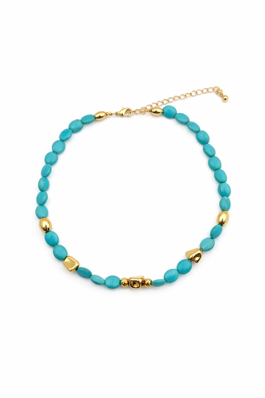 Sunset Turquoise Beaded Necklace